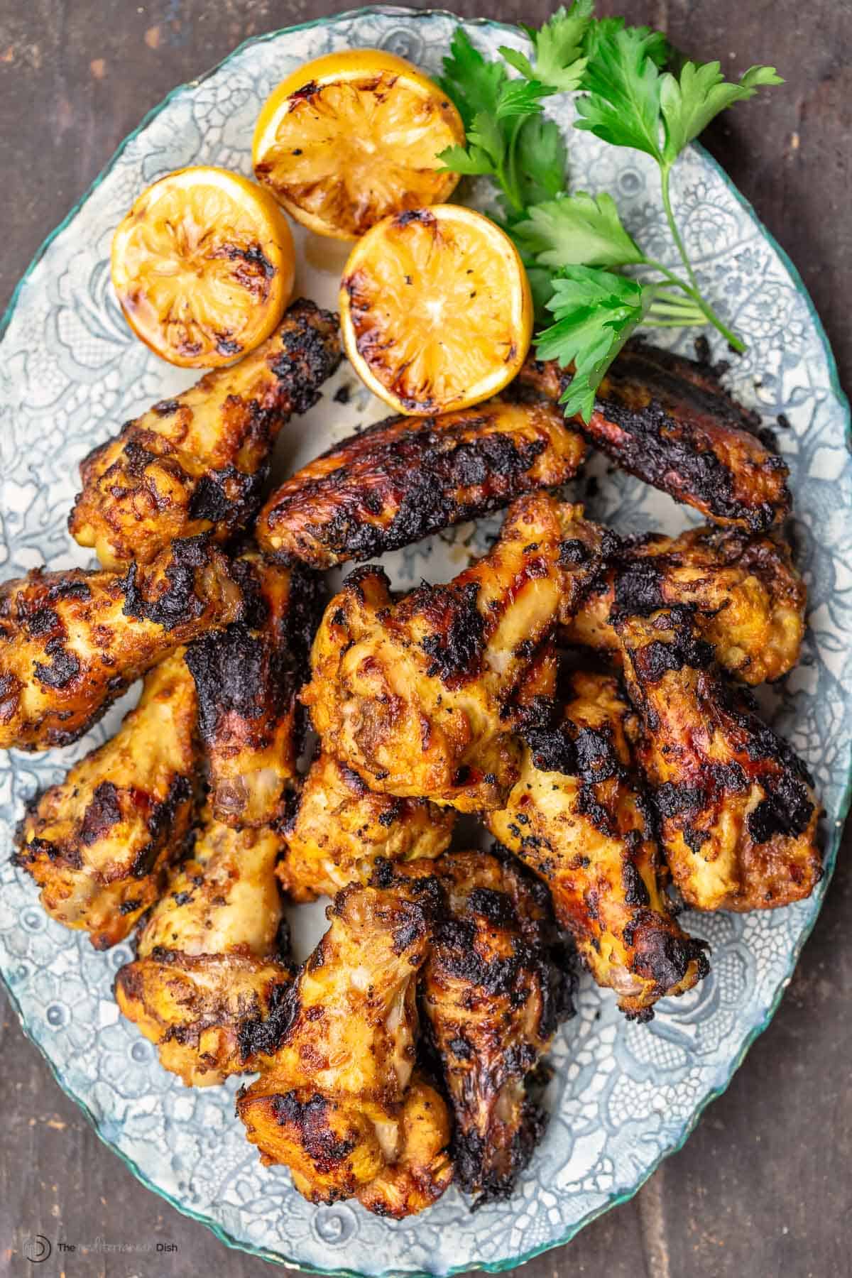 Grilled Chicken Wings Recipe, Mediterranean Style